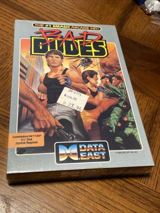 Bad Dudes (commodore 64/128,  1988) 5 1/4 Data East Rare Vintage Game