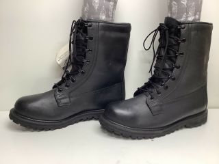 Vtg Mens Rocky Military Black Boots Size 12.  5 R