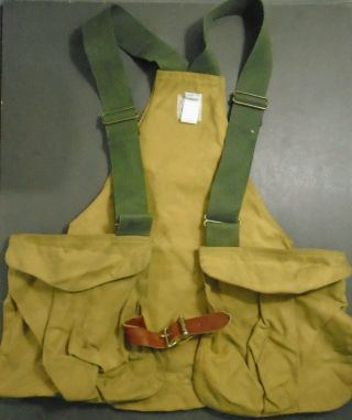 Vintage C.  C.  Filson Co.  Hunting/fishing Tan Canvas Tool Belt With Suspenders