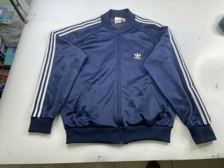 Vintage Adidas Atp Keyrolan Tracksuit Jacket Blue Mens Xl Striped Tennis Tag