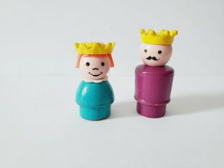 Vintage Fisher Price Little People King And Princess