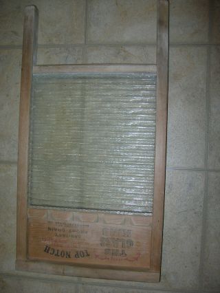 Vintage National No.  865 " The Glass King " Top Notch Washboard