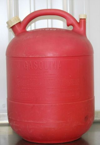 Vintage Eagle 6 Gallon Round Plastic Gas Can PG 6 Vented Pre Ban 3