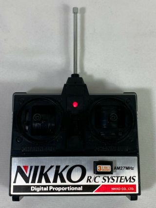 Nikko Rc Systems Am 27 Mhz Digital Proportional Remote Control 4 Tx Vintage