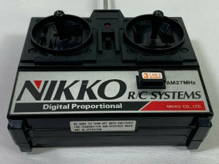 NIKKO RC SYSTEMS AM 27 MHz Digital Proportional Remote Control 4 TX Vintage 2