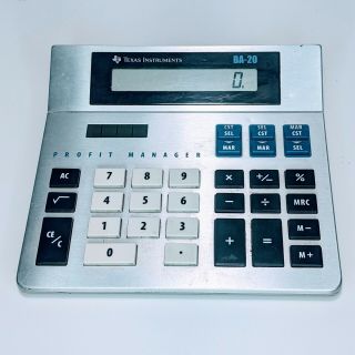 Texas Instruments Ba - 20 Profit Manager Calculator Vintage Ba 20