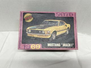 Vintage Amt - Y905 - 1969 Mustang " Mach 1 " 1/25 Scale Kit - See Photos