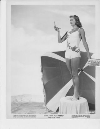Esther Williams Busty Leggy Vintage Photo This Time For Keeps