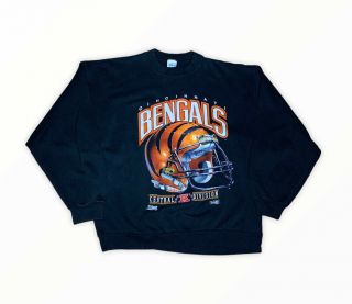 Vintage Cincinnati Bengals Crewneck Sweatshirt Salem Adult Xl 90s