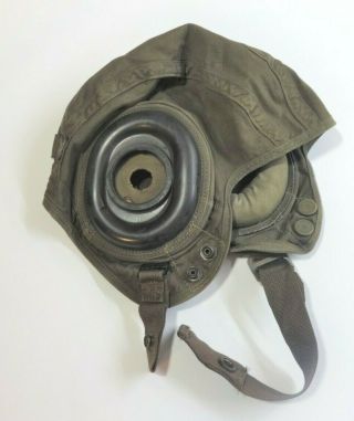 Vintage Gentex Cloth Flight Helmet For H - 4,  Usn