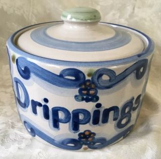 Vintage M A Hadley Pottery Louisville Kentucky Grease Drippings Jar Discontinued