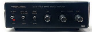 Vintage Radio Shack Realistic Sa - 10 Solid State Stereo Amplifier