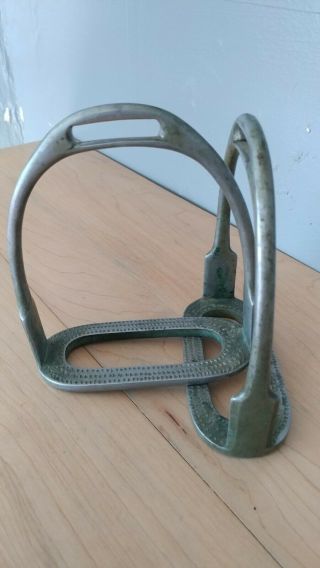 Vintage Kangaroo Brand English Jockey Stirrup Irons