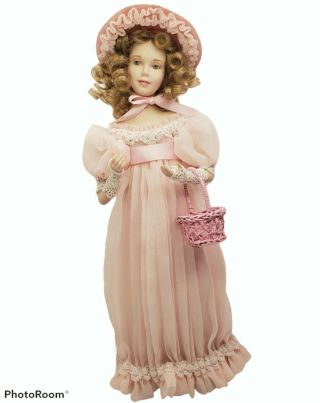 Vintage Franklin Heirloom Dainty Bess Artist Bernice Mowry Porcelain Doll