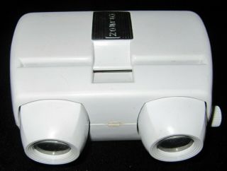 Rare Vintage Holson White Stereo Slide Viewer Made In Western Germany