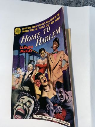 Home To Harlem.  By Claude.  Mckay,  Vintage Adult Reading,  1951,  Rare,  Sleaze