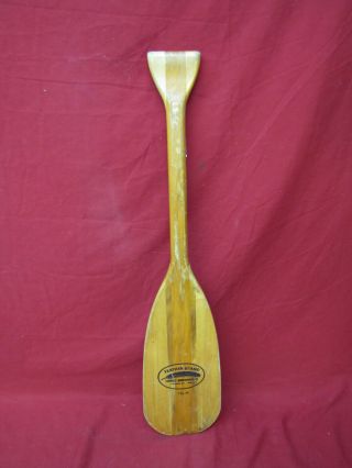 Vintage Feather Brand Wood Canoe Boat Oar Paddle 30” Caviness Woodworking Co