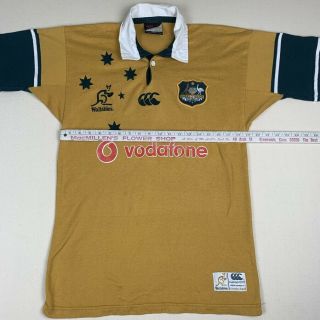 Vintage Canterbury Australia Wallabies Rugby Union Polo Jersey Shirt,  Medium 3
