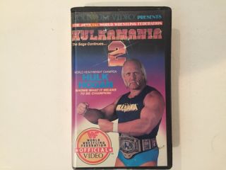 Coliseum Video Hulkamania 2 Vhs Clamshell Vintage Hulk Hogan Official Wwf Wwe