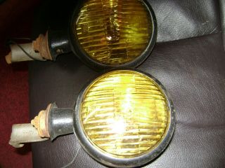 Vintage Yellow Lens Fog Lights