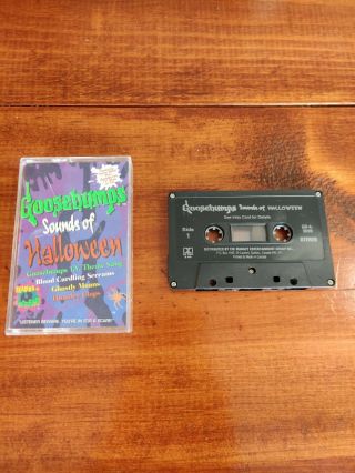 Vintage 1996 Goosebumps Sounds Of Halloween Cassette Tape