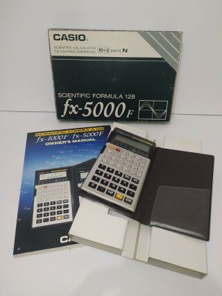Vintage Casio Fx - 5000f Scientific Calculator Formula 128 Japan