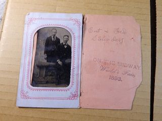 Tintype Souvenir Photo From The 1893 World 