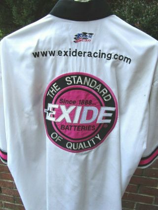 Vintage Jeff Burton 99 EXIDE BATTERIES/Roush Racing race pit crew uniform 2