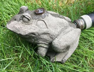 Vintage Cast Iron Frog Sprinkler Head Fountain Yard Lawn