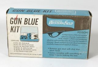 Vintage Montgomery Ward Western Field Gun Blue Kit,  Cleaning,  Gun Care