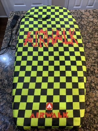 Rare Vintage 1990’s Airwalk Boogie Board Checkered 35” X 18”