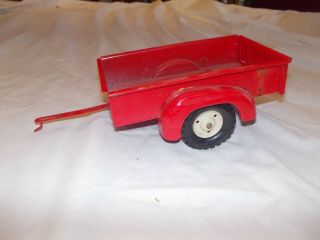 Ih Red Tru Scale Truck Bed Trailer Vintage 1/16 Toy Carter Metal