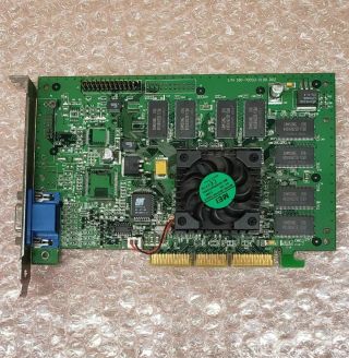 Vintage 2000 Dell 9830u Nvidia Geforce256 32mb Agp Graphics Card 09830u,