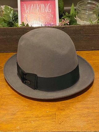 Vintage Dobbs Fifth Avenue York Fedora Hat Derby Hat Cap Size 7 3/8 Usa Made