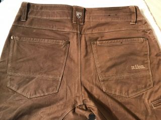 Kuhl Rydr Brown Vintage Patina Dye Heavy Hiking Pants 32x30