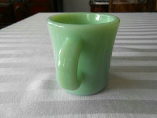Vintage Jadeite Fire King C Handle Mug Cup 3.  5 