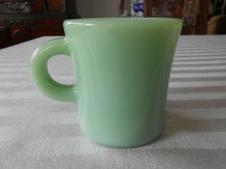 Vintage Jadeite Fire King C Handle Mug Cup 3.  5 