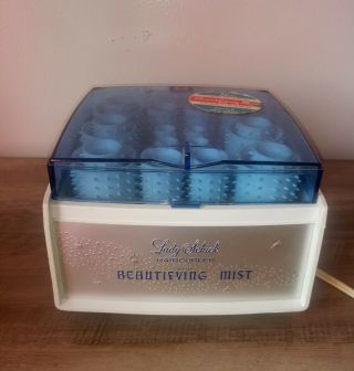 Vintage Lady Schick Haircurler With Beautifying Mist Hot Rollers Curlers Box