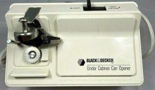 Vintage Black & Decker Under Cabinet Can Opener Ec59d Off - White.