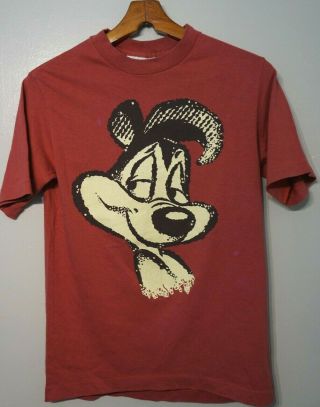 Vintage Pepe Le Pew T Shirt Acme Clothing Warner Bros 90s Single Stitch Small