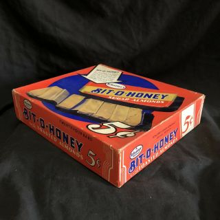 Vintage Bit O Honey Candy Bar Box Schutter ' s Rare 2