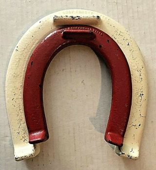 Vintage Pitching Horseshoes 1 Pair Hookless Juniors Ovals 2 Rare