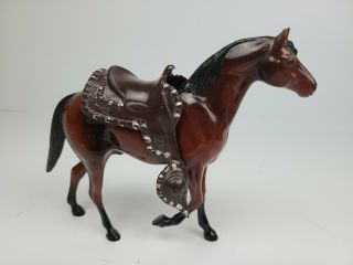 Vintage Hartland Western Cowboy Toy Roy Rogers Horse With Saddle