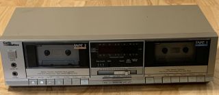 Curtis Mathes Rare Vintage Dual Cassette Deck Player Kk535 -