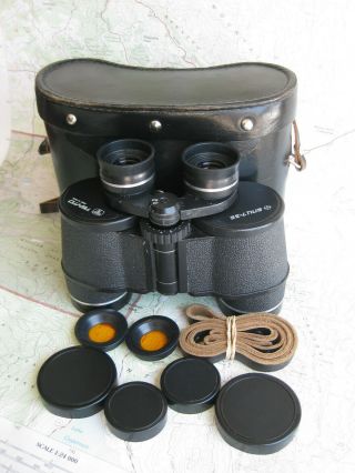 Vintage Soviet Binoculars 7x35 Tento Ussr Cased,  Complete