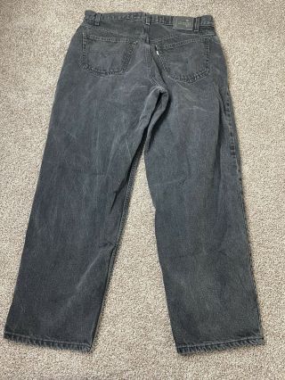 Vtg Silvertab Levi’s Baggy Fit Jeans Mens 38x32 Black Euc Vintage 90s