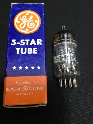 Nos Ge 5 Star 5751 3 Mica (12ax7 Ecc83) Premium Vintage Audio Vacuum Tube 8.  2022