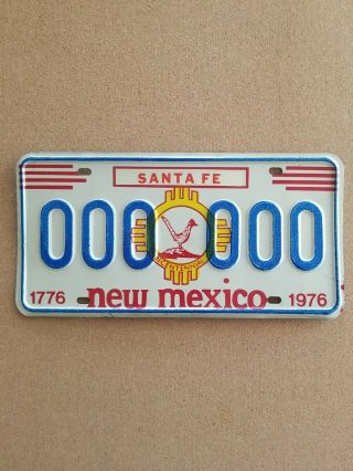 1776 - 1976 Mexico Bicentennial Sample License Plate Vintage License Plate.