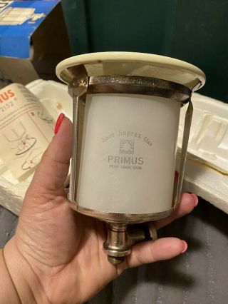 Vintage Primus 2150 Bahco Propane Lantern Schott & Gen Mainz Jenaer Suprax Glas