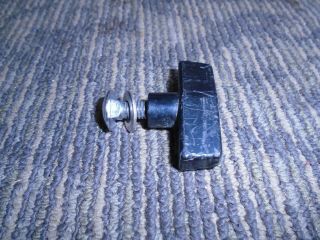 Vintage Ludwig Black Plastic Hercules Stands Wing Nut Carriage Bolt Assembly - Vg